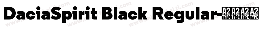 DaciaSpirit Black Regular字体转换